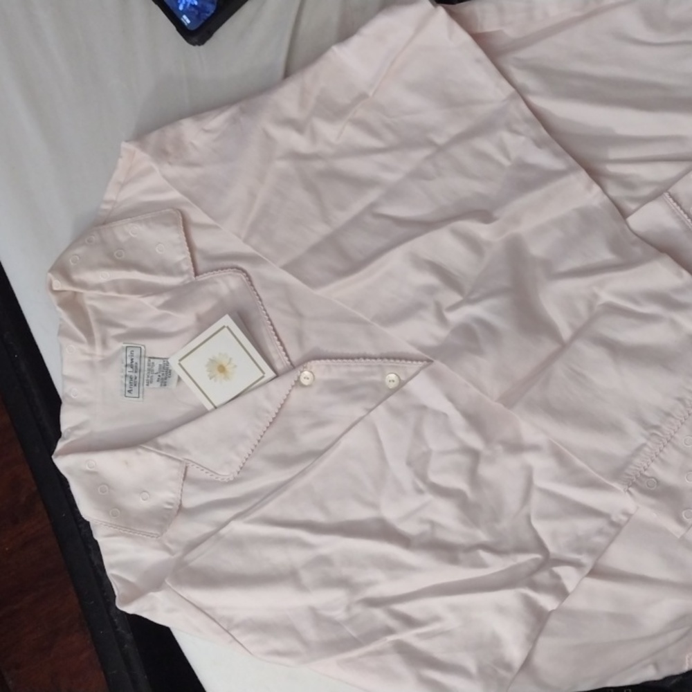 Anne Lewin 2pc powder pink 100% cotton Pajama Set